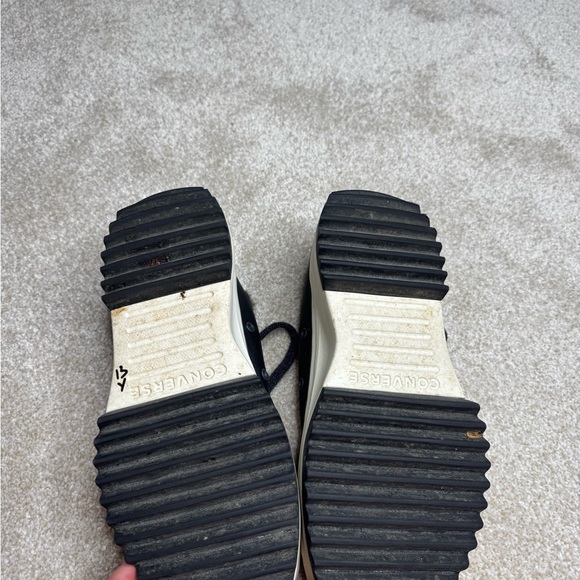 Converse Run star Hike black platform canvas sneaker w9.5/m6 - Picture 8 of 9